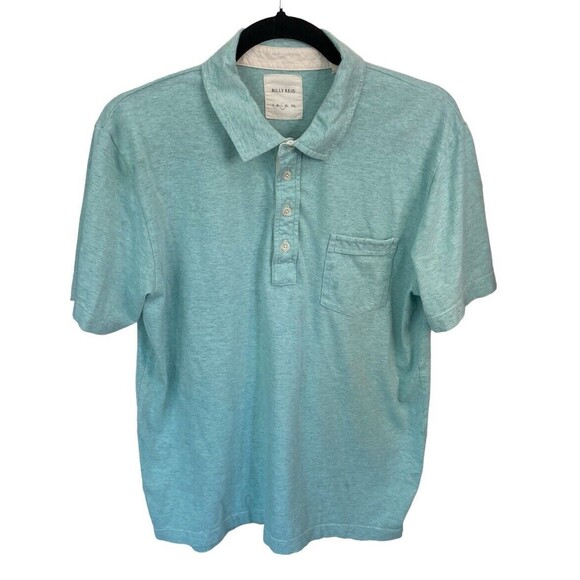Billy Reid Men’s Polo Shirt Blue‎ Size Large - Picture 1 of 4